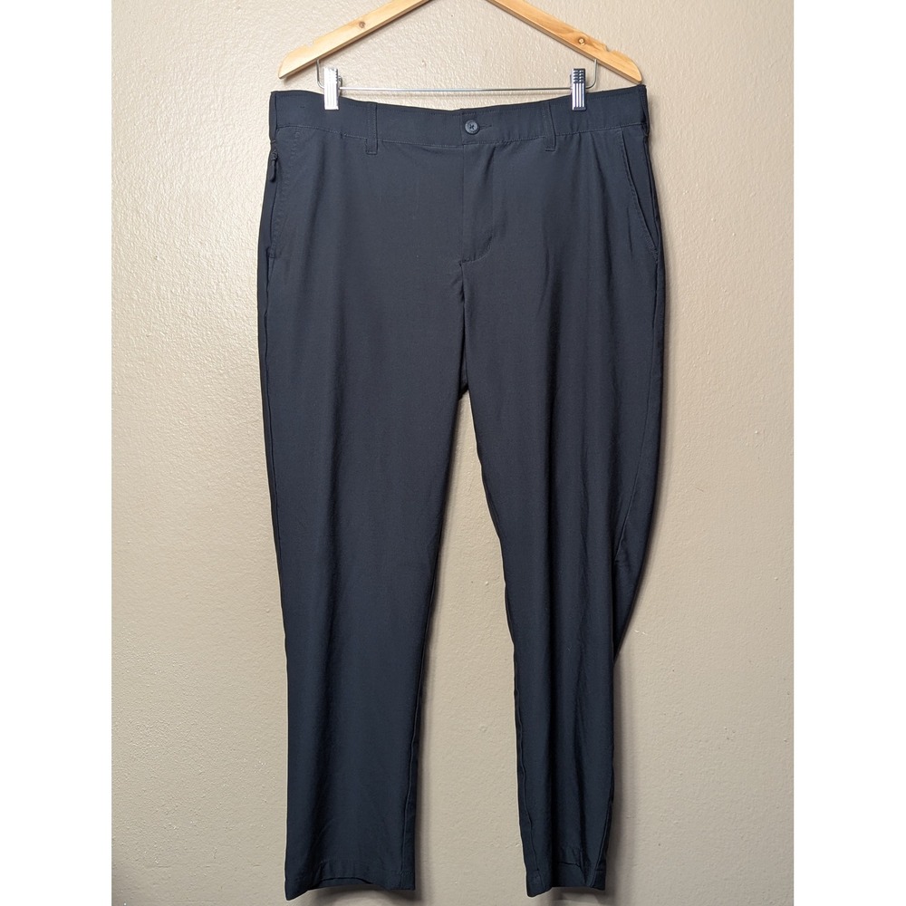 Birdie Bound Golf Pants Men‎ 36x30 Black Performance Tapered Stretch Trousers